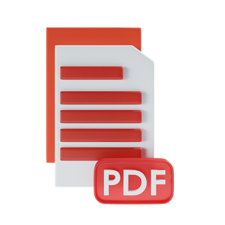 Fichier PDF  3D Icon