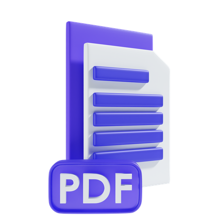 Fichier PDF  3D Icon