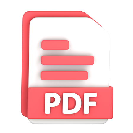 Fichier PDF  3D Icon