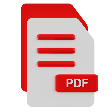 Fichier PDF  3D Icon