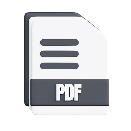 Fichier PDF  3D Icon