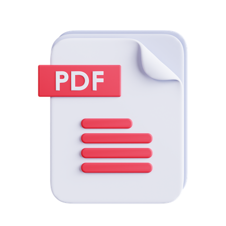 Fichier PDF  3D Icon