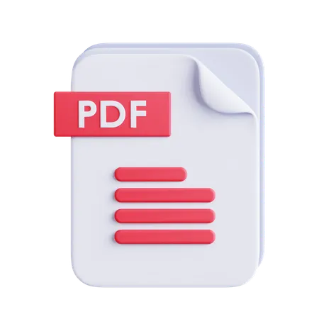 Fichier PDF  3D Icon