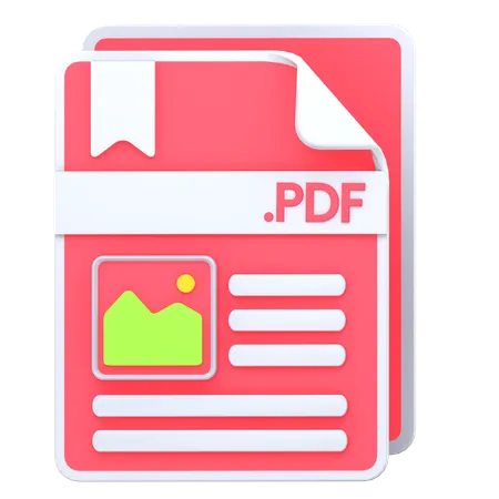 Fichier PDF  3D Icon