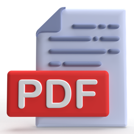 Fichier PDF  3D Icon