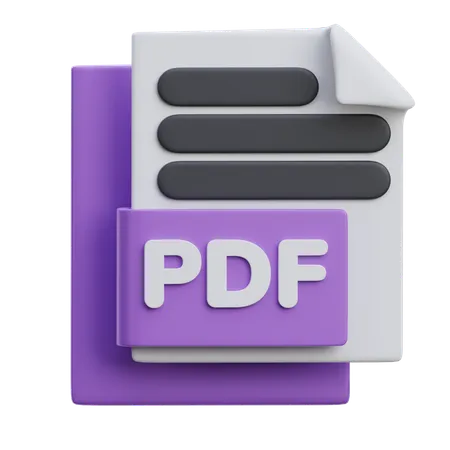 Fichier PDF  3D Icon