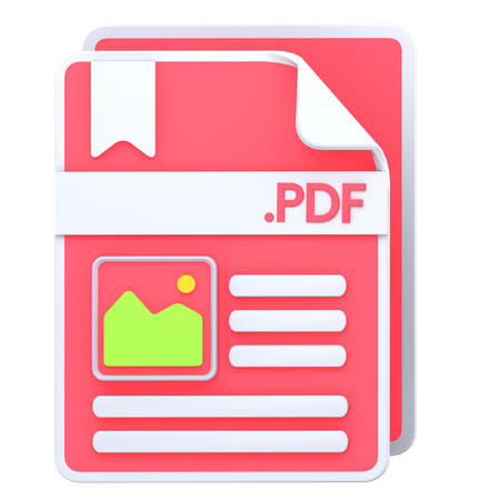 Fichier PDF  3D Icon