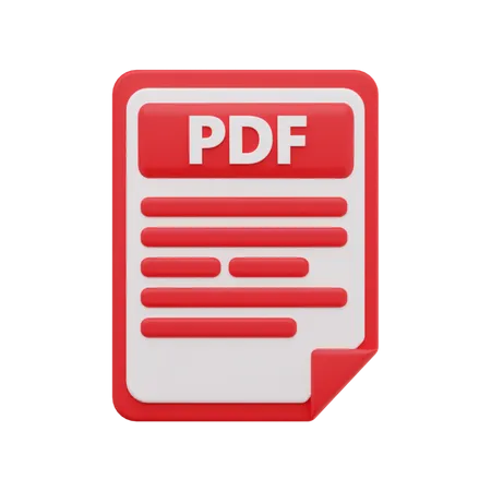 Fichier PDF  3D Icon