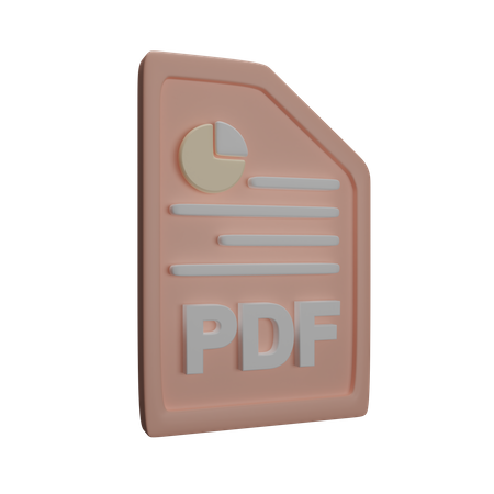 Fichier pdf  3D Icon