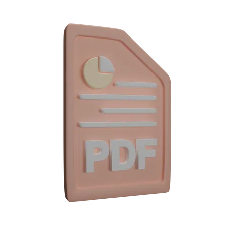 Fichier pdf  3D Icon