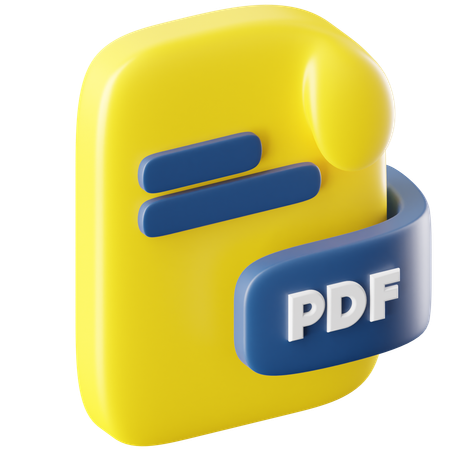 Fichier PDF  3D Icon