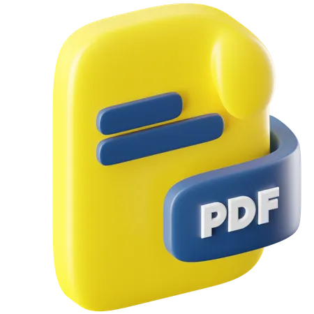 Fichier PDF  3D Icon