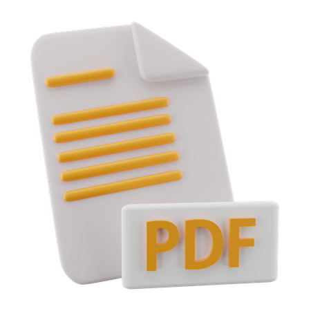 Fichier PDF  3D Icon