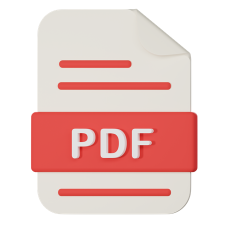 Fichier PDF  3D Icon