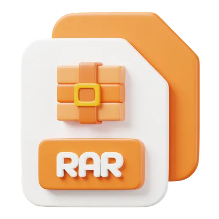 Fichier rar  3D Icon