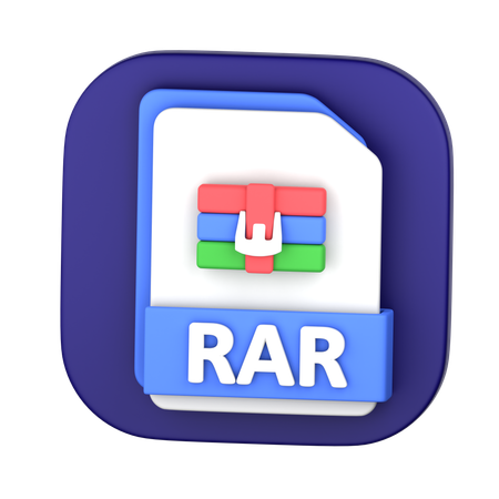 Fichier rar  3D Icon