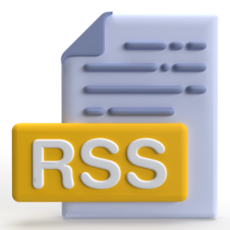 Fichier rss  3D Icon