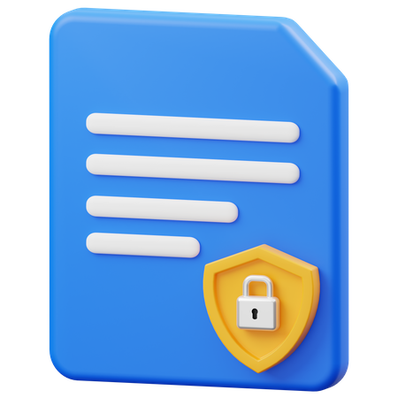 Fichier sécurisé  3D Icon