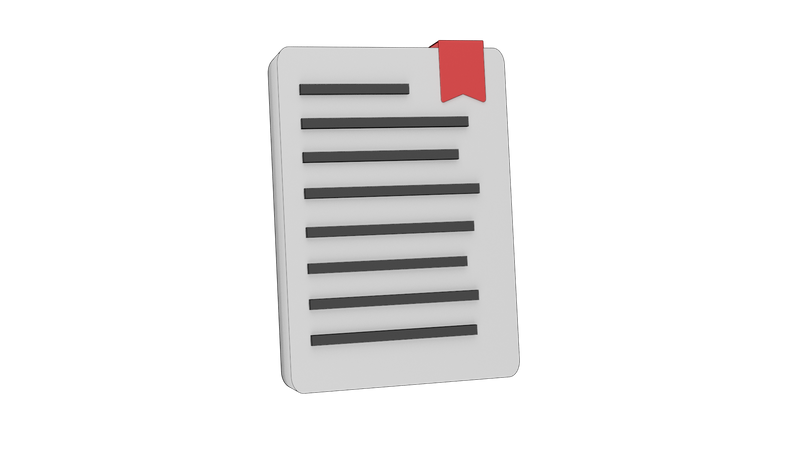 Fichier signet  3D Icon