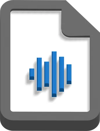 Fichier audio  3D Icon