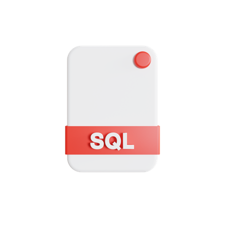 Fichier SQL  3D Icon