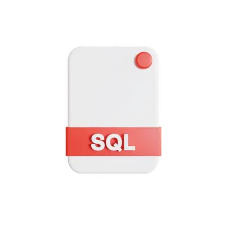 Fichier SQL  3D Icon