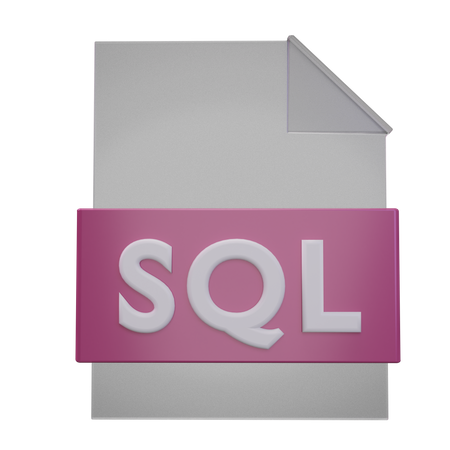 Fichier SQL  3D Icon