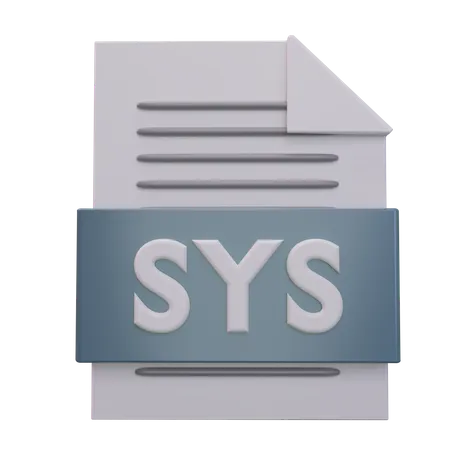 Fichier système  3D Icon