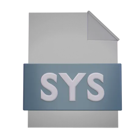 Fichier système  3D Icon