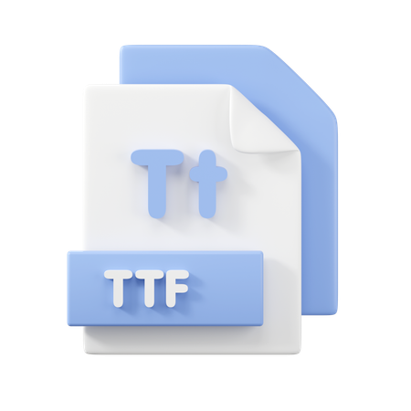 Fichier TTF  3D Icon