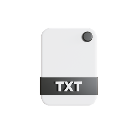 Fichier txt  3D Icon