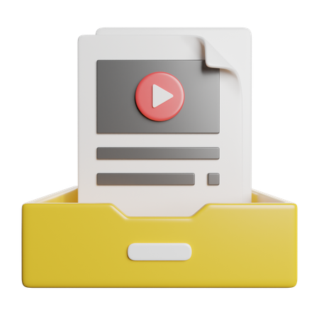Fichier vidéo  3D Icon