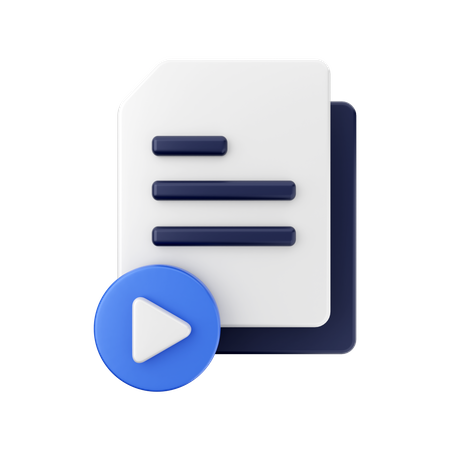 Fichier vidéo  3D Icon