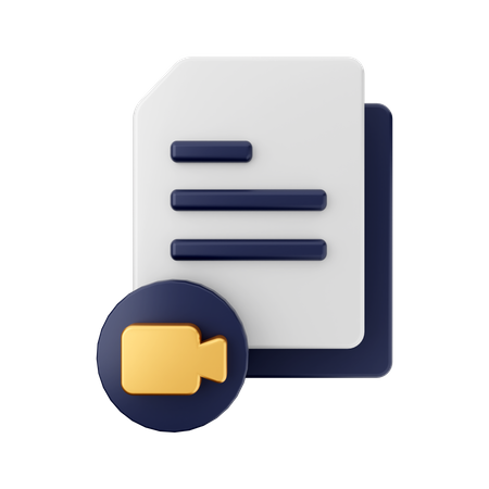 Fichier vidéo  3D Icon
