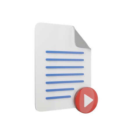 Fichier vidéo  3D Icon