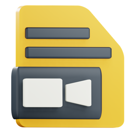 Fichier vidéo  3D Icon