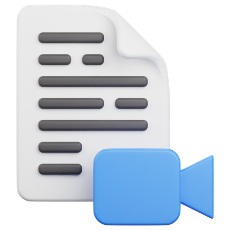 Fichier vidéo  3D Icon