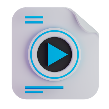 Fichier vidéo  3D Icon