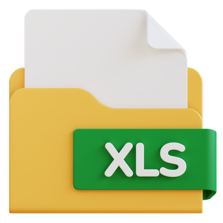 Fichier XLS  3D Icon