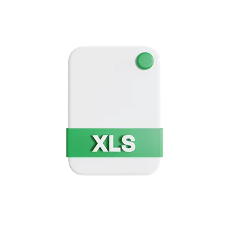 Fichier XLS  3D Icon