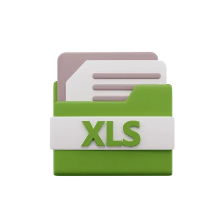 Fichier XLS  3D Icon
