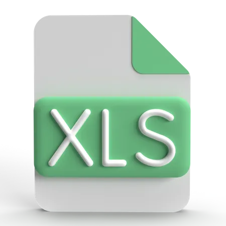 Fichier XLS  3D Icon