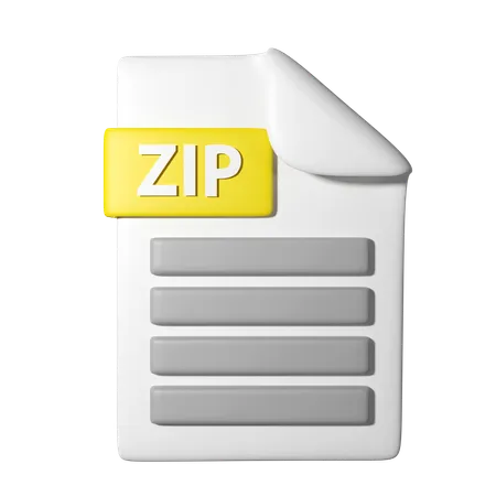 Fichier zip  3D Icon