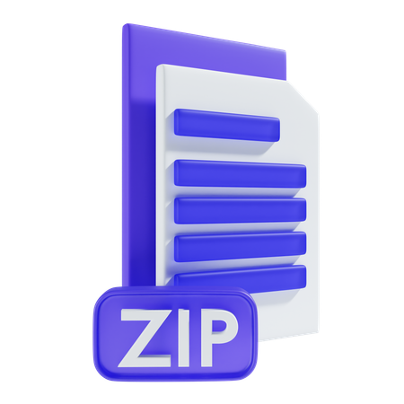 Fichier zip  3D Icon