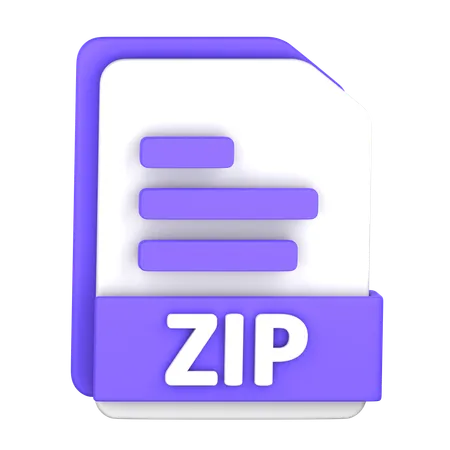 Fichier zip  3D Icon