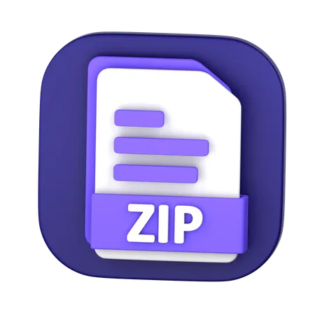 Fichier zip  3D Icon