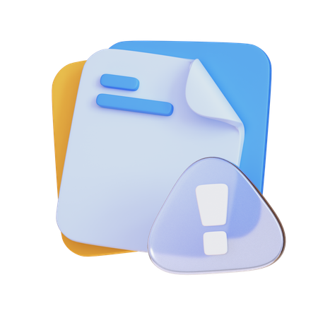 Fichiers d'erreur  3D Icon