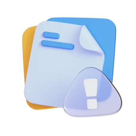Fichiers d'erreur  3D Icon