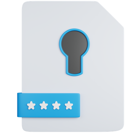 Fichiers verrouillés  3D Icon