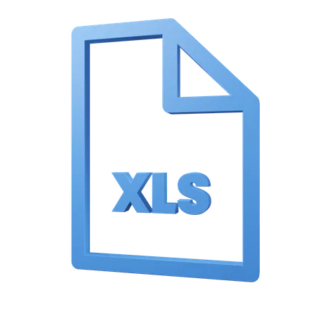 Fichiers xls  3D Icon